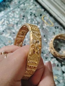 Exquisite Gold-Plated Bangles