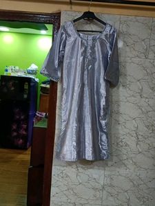 Shimmering Silver Kurta
