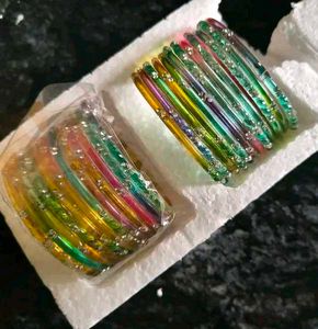 Trending Colorful Rhinestone Bangles set