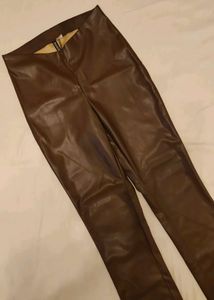 💥Price Drop 💥H&amp;M Faux Leather Slit Cut Pants