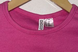 Ribbed Crop Top - Pink