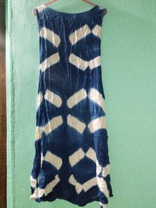 Blue Whote Kurta