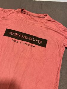 Dusty Pink Graphic T-Shirt ( Baby tee)