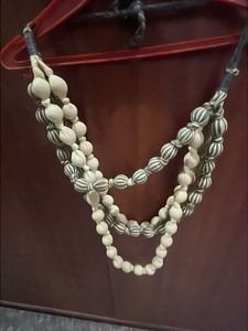 Unique Fabric Beaded Necklace
