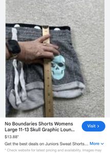 Skull Print Shorts