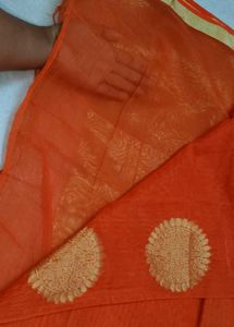 Orange Silk Saree