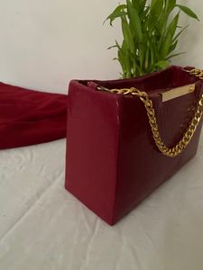Red Baguette Bag Brand New