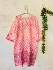 Pretty Pink Paisley Print Kurta