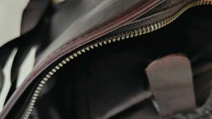 Classic Black Leather Crossbody Bag