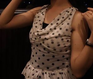 Polka Dot Halter Neck Top