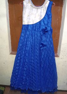 Blue Lace Party Dress