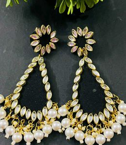 Fancy Party Wear Havey Long Size Earrings