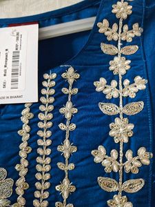 Elegant Blue Embroidered Kurta Set