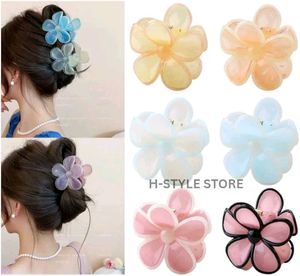 Flower Hair Clips - Pastel Colors Pack Of 5