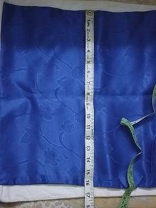 6 Cushion Covers Satin Blue