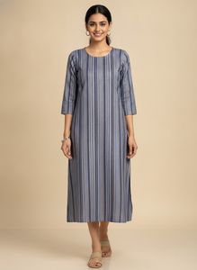 Striped Midi Dress