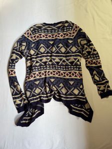 Open front knit cardigan