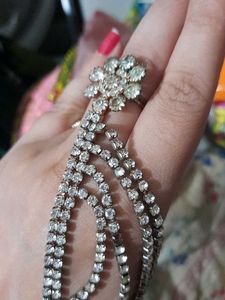 Sparkling Rhinestone Bracelet Ring