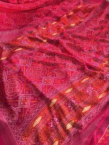 Beautiful Pink Bandhani Saree