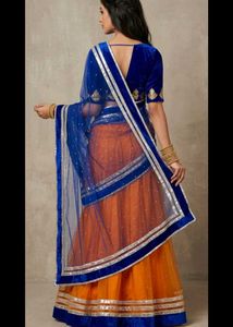 Orange Lehnga half saree ,only 450 buy fast