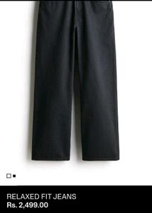 (H&M) Relaxed Fit Black Jeans