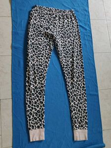 Pink Cozy Leopard Print Pajama Pants
