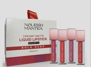 Nourish Mantra Bold Rush Lipstick Pack Of 4