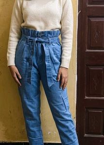 High-Waisted Denim