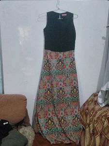 Bohemian Print Maxi Dress
