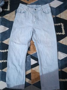 Light Wash Wide Leg Jeans