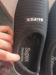 Total new Suprex Black Slip-On Casual Shoes