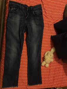 Vintage Levi Navy frayed jean
