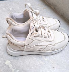 Stylish White Platform Sneakers