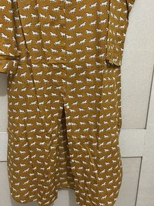 Horse Print Midi Dress
