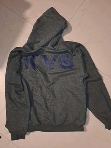 Kendriya Vidyalaya Grey Zip-Up Hoodie