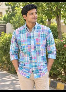 NEW Polo Ralph Lauren Patchwork Shirt