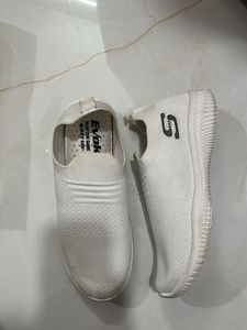 White Size 38 Slip-On Sneakers