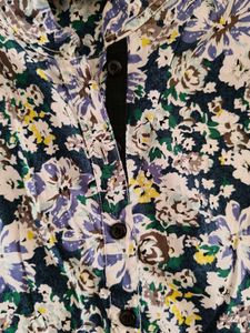 Floral Print Shirt Dress / Kurta