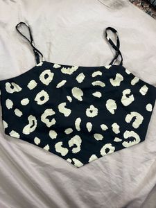Leopard Print Crop Top