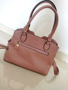 Fancy Hand /Shoulder Bag/Purse With Poppom &amp; Strap