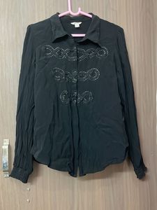 pure chunon  Black Embellished party we