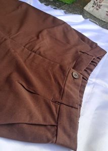 Brown Wide Leg Pants - 14