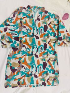 Vibrant Abstract Print Kurta