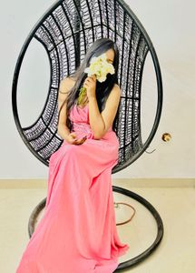 Elegant Pink Embellished Gown