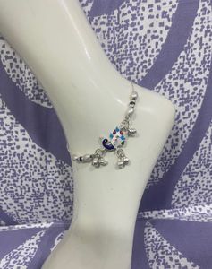 Cute Peacock Charm Anklet