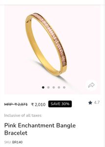🆕 PALMONAS Pink Crystal Bracelet