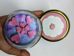 Handmade Heart Scented Jar Candle jasmine  fregenc