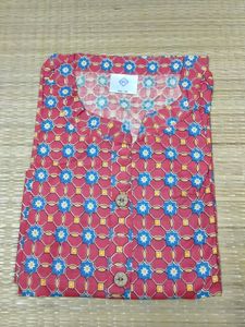 Red Colour Cambridge Cotton Kurti