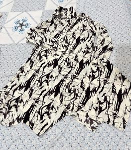 completely new Chic Abstract Print Shirt Dress