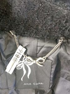 Vintage Black Textured Coat